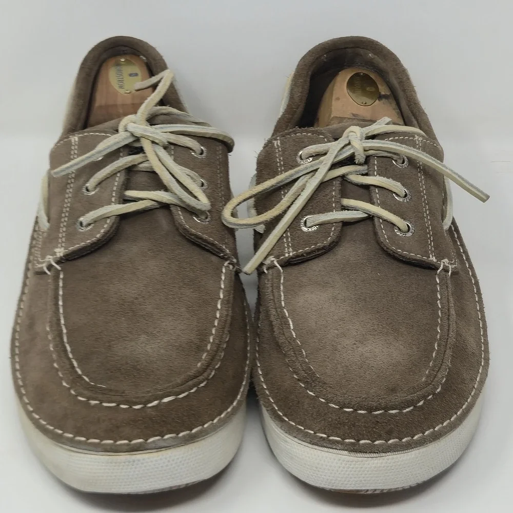 Men's Sperry Top-Sider Brown Suede Boat Shoes O784157 Sz 12M Replaced Insoles